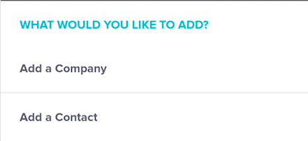 android add company or contact